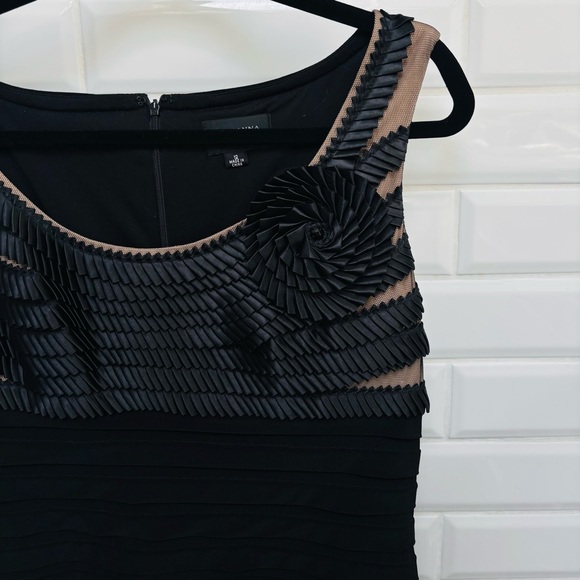 Women’s 12 Adrianna Papell Black Bodycon Cocktail Dress - Picture 2 of 6